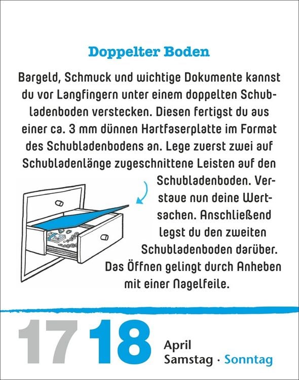 Produktbild: Lifehacks Tagesabrei&szlig;kalender 2027 - Der hilfreichste Kalender aller Zeiten