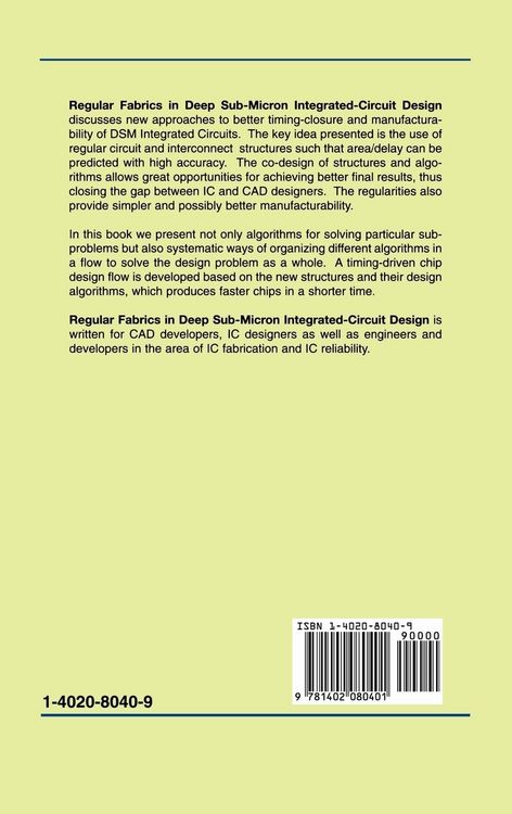 Produktbild: Regular Fabrics in Deep Sub-Micron Integrated-Circuit Design