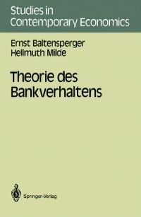 Produktbild: Theorie des Bankverhaltens