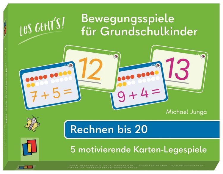 Produktbild: Los geht's! Bewegungsspiele f&uuml;r Grundschulkinder - Rechnen bis 20