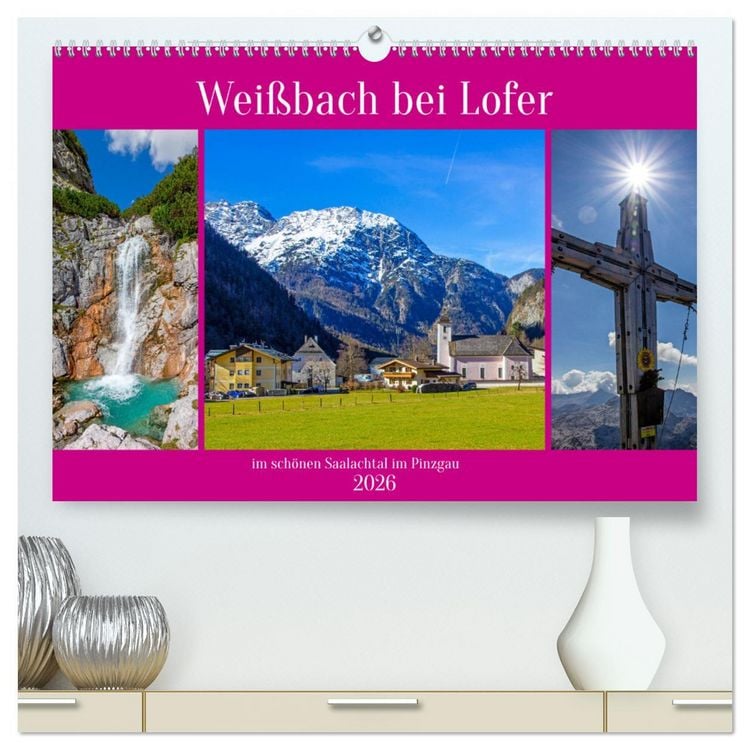 Produktbild: Wei&szlig;bach bei Lofer (hochwertiger Premium Wandkalender 2026 DIN A2 quer), Kunstdruck in Hochglanz