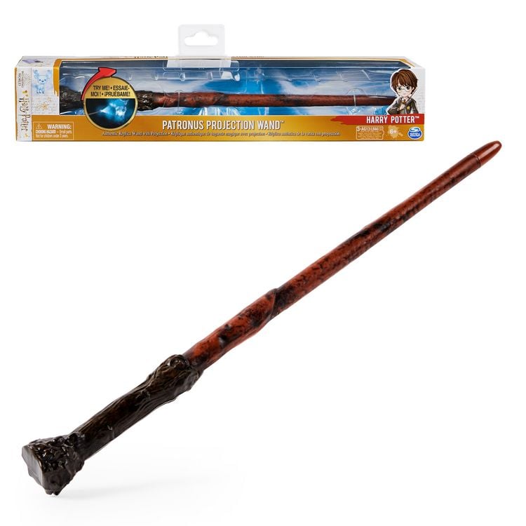 Produktbild: Wizarding World Harry Potter - Leuchtzauberstab von Harry Potter mit Patronus-Projektion, ca. 33 cm
