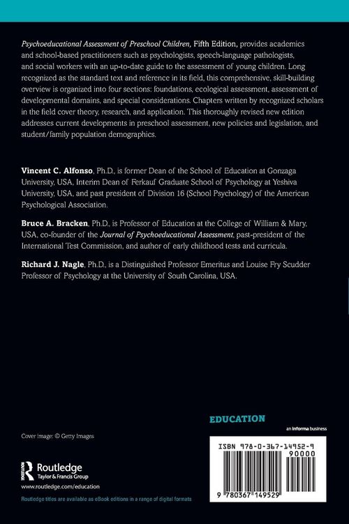 Produktbild: Psychoeducational Assessment of Preschool Children