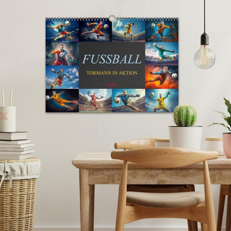 Produktbild: Fussball - Tormann in Aktion (Wandkalender 2026 DIN A3 quer), CALVENDO Monatskalender