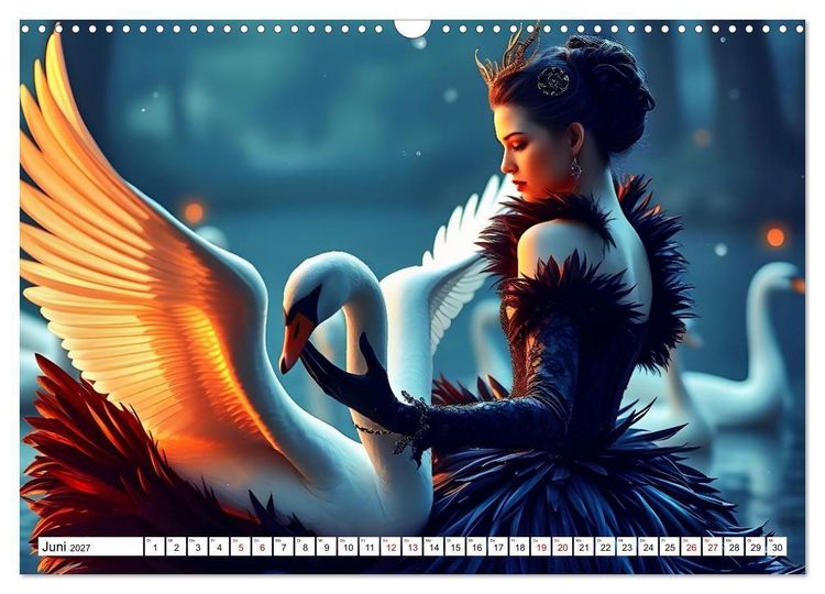 Produktbild: Die dunkle Legende des Schwanensees (Wandkalender 2027 DIN A3 quer), CALVENDO Monatskalender