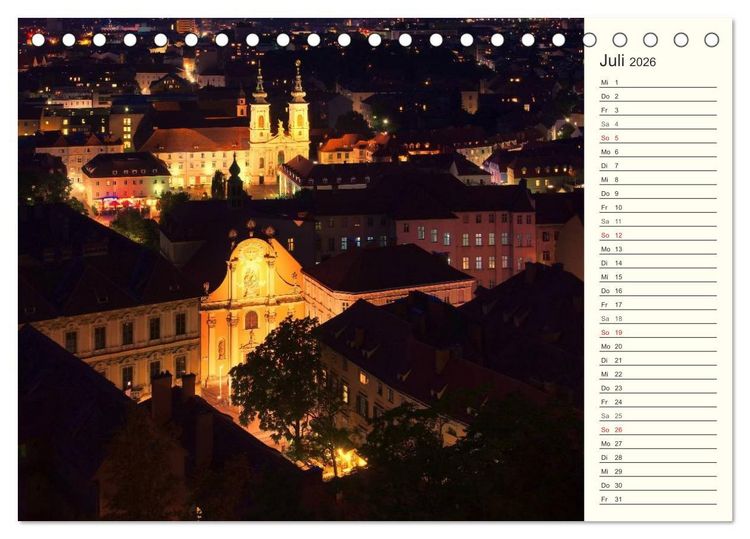 Produktbild: Graz - Metropole der Steiermark (Tischkalender 2026 DIN A5 quer), CALVENDO Monatskalender