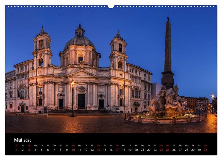 Produktbild: Rom - Impressionen aus der ewigen Stadt (Wandkalender 2026 DIN A2 quer), CALVENDO Monatskalender
