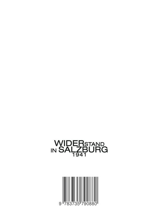 Produktbild: Widerstand in Salzburg 1941