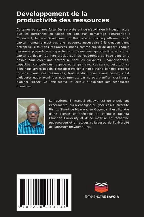 Produktbild: D&eacute;veloppement de la productivit&eacute; des ressources