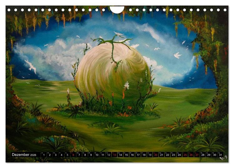 Produktbild: Traumbaumwelten - Gem&auml;lde von Conny Krakowski (Wandkalender 2026 DIN A4 quer), CALVENDO Monatskalender