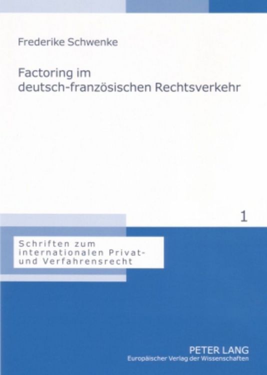Produktbild: Factoring im deutsch-franz&ouml;sischen Rechtsverkehr