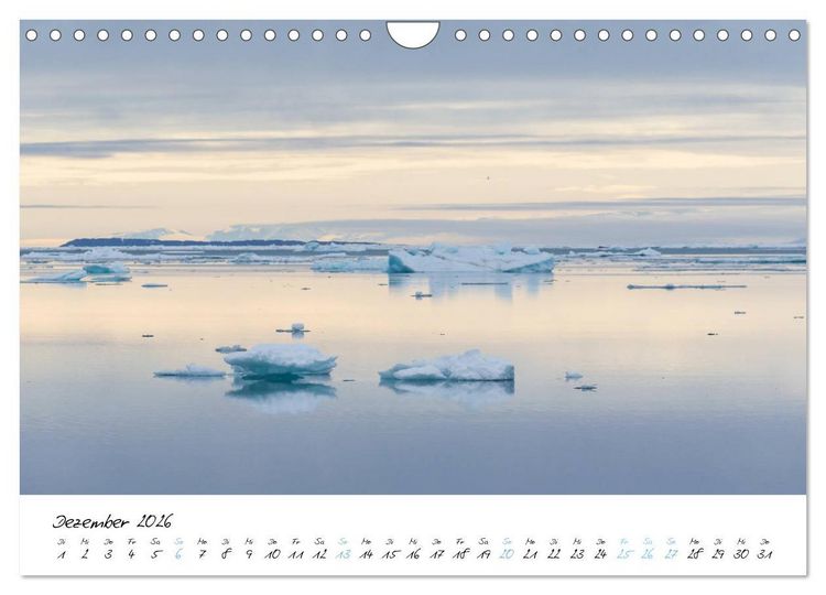 Produktbild: Heike Odermatt: 80&deg; Nord - Fotografien von Spitzbergen und Nordaustland (Wandkalender 2026 DIN A4 quer), CALVENDO Monatskalender