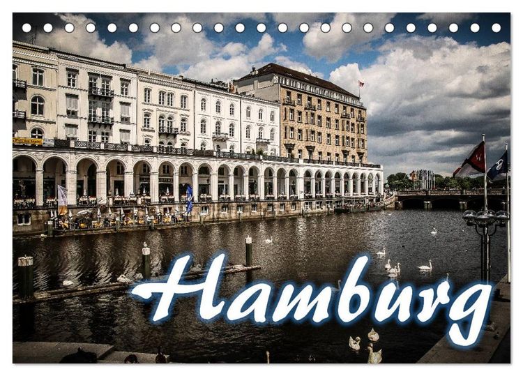 Produktbild: Hamburg (Tischkalender 2026 DIN A5 quer), CALVENDO Monatskalender