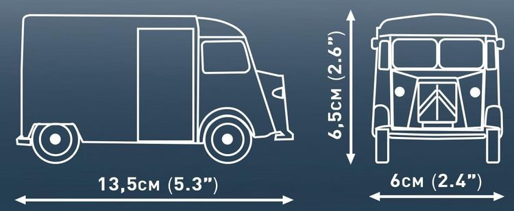 Produktbild: COBI 24631 - Citroen Type H, Bausatz 1:35, 184 Klemmbausteine