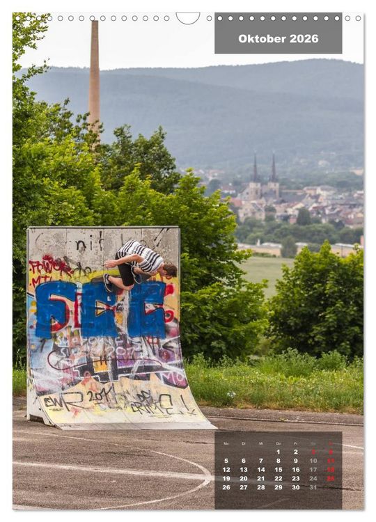 Produktbild: Mit dem Skateboard unterwegs (Wandkalender 2026 DIN A3 hoch), CALVENDO Monatskalender