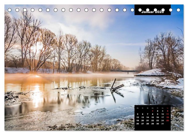 Produktbild: Rudolstadt - Schwarza (Tischkalender 2026 DIN A5 quer), CALVENDO Monatskalender