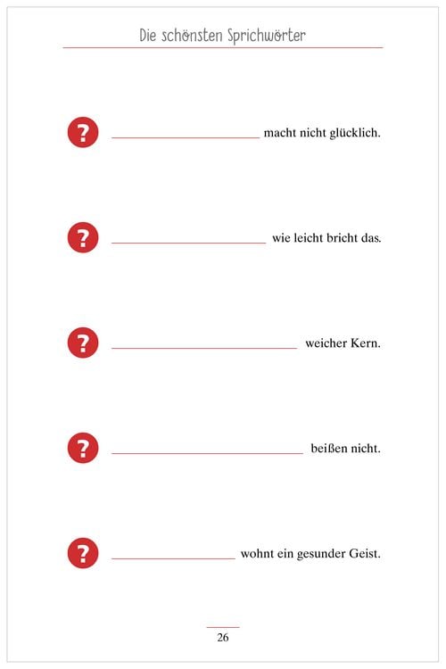 Produktbild: Beliebte Sprichw&ouml;rter. Das Ged&auml;chtnistraining-Quiz f&uuml;r Senioren. Ideal als Besch&auml;ftigung, Ged&auml;chtnistraining, Aktivierung bei Demenz.