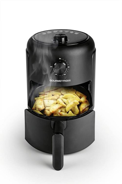 Produktbild: GourmetMaxx Hei&szlig;luft-Fritteuse Mechanisch 2,3l Hei&szlig;luft-Fritteuse 1000W Schwarz