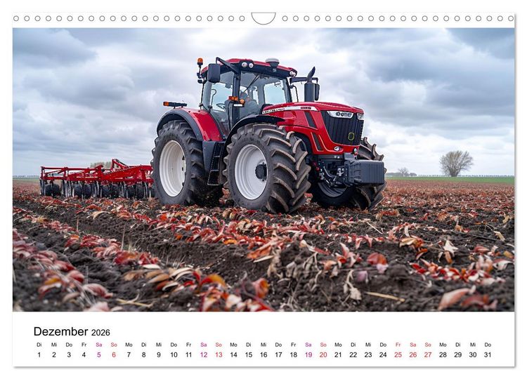 Produktbild: Traktoren Power (Wandkalender 2026 DIN A3 quer), CALVENDO Monatskalender