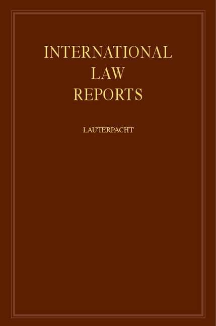Produktbild: International Law Reports