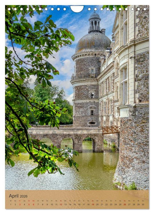 Produktbild: Die Schl&ouml;sser im Loiretal (Wandkalender 2026 DIN A4 hoch), CALVENDO Monatskalender