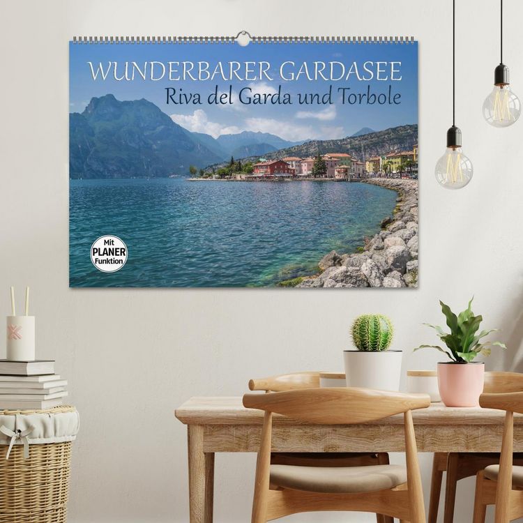 Produktbild: WUNDERBARER GARDASEE Riva del Garda und Torbole (Wandkalender 2026 DIN A2 quer), CALVENDO Monatskalender