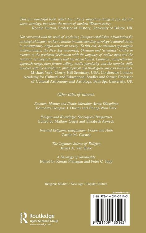 Produktbild: Astrology and Popular Religion in the Modern West