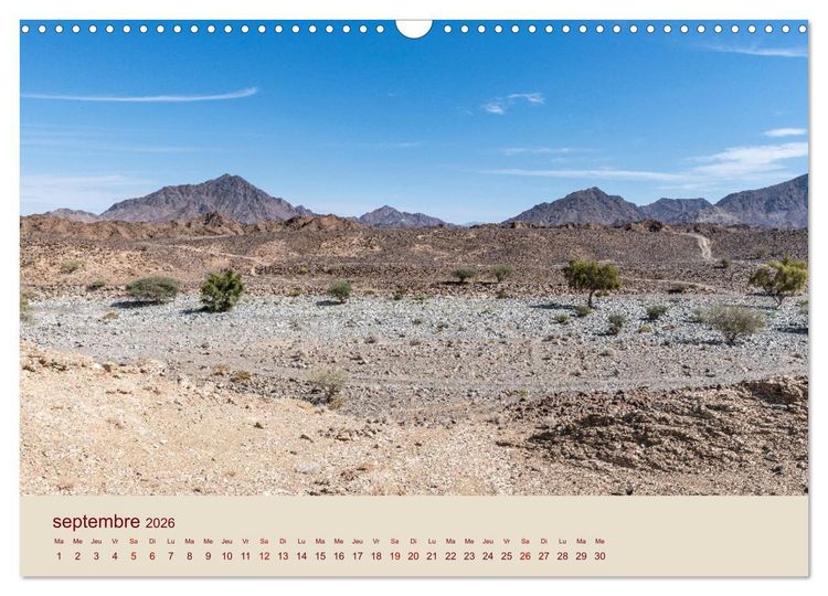 Produktbild: Entre pierres et sable (Calendrier mural 2026 DIN A3 vertical), CALVENDO calendrier mensuel