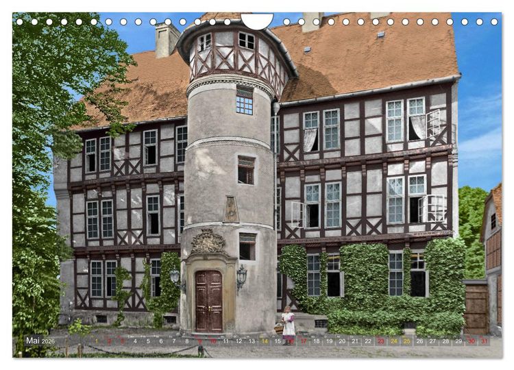 Produktbild: Salzwedel zur Kaiserzeit in Farbe - Fotos restauriert und koloriert (Wandkalender 2026 DIN A4 quer), CALVENDO Monatskalender