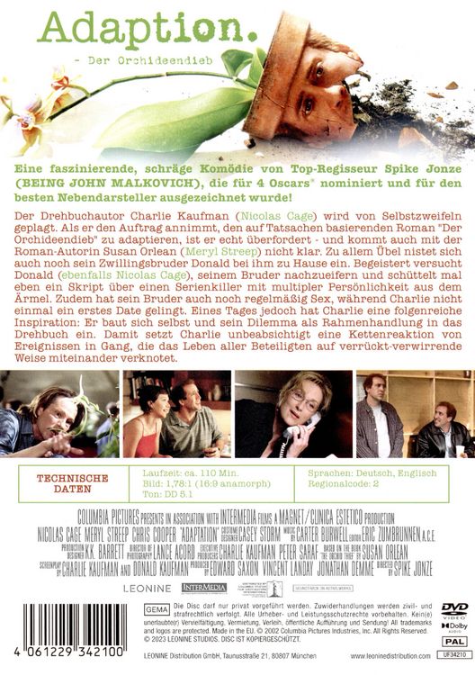 Produktbild: Adaption - Der Orchideen-Dieb