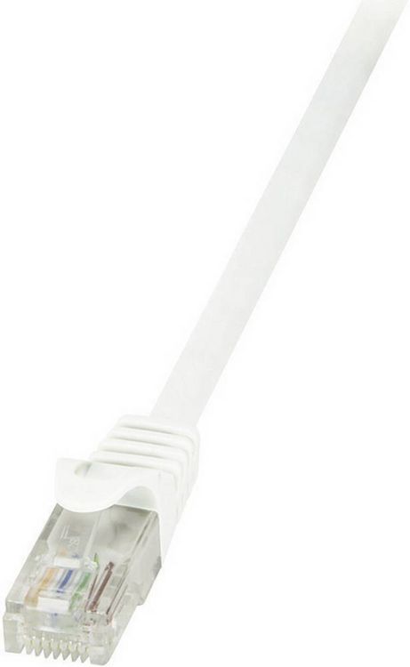 Produktbild: LogiLink CP2111U RJ45 Patchkabel CAT 6 U/UTP 20.00m Wei&szlig; mit Rastnasenschutz 1St.