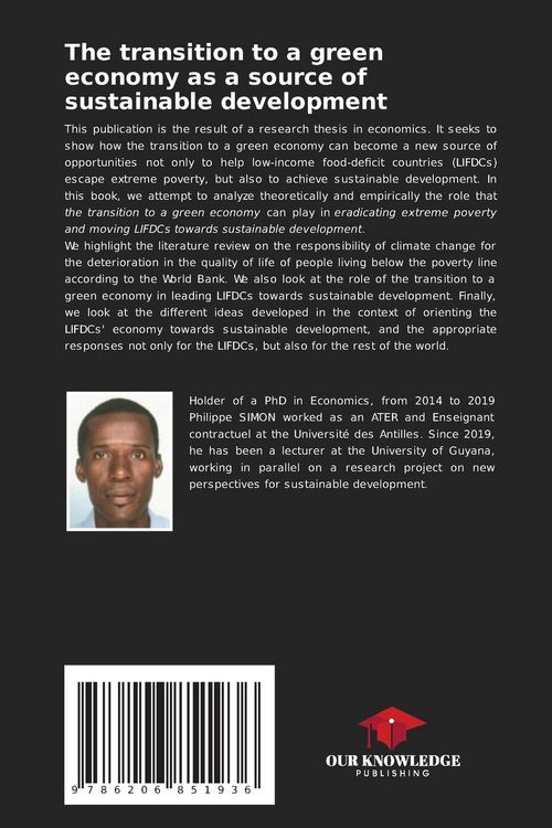 Produktbild: The transition to a green economy as a source of sustainable development