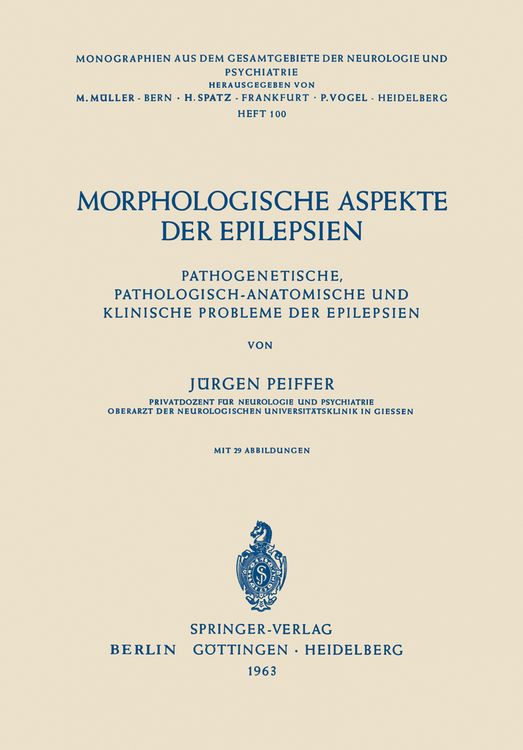 Produktbild: Morphologische Aspekte der Epilepsien