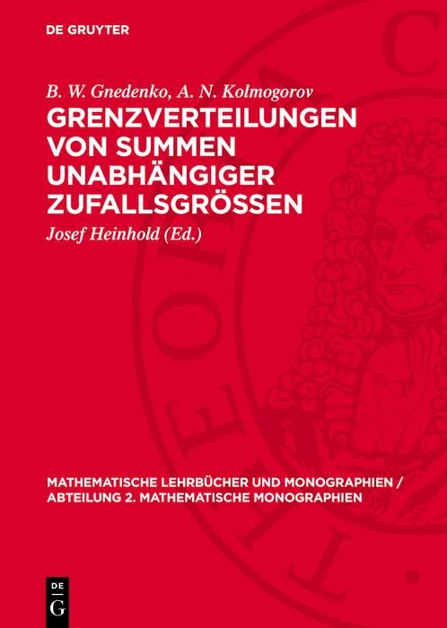 Produktbild: Grenzverteilungen von Summen unabh&auml;ngiger Zufallsgr&ouml;ssen
