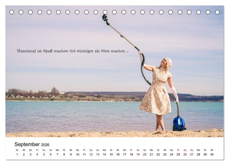 Produktbild: RAUSGEPUTZT UND GLATTGESPIEGELT (Tischkalender 2026 DIN A5 quer), CALVENDO Monatskalender