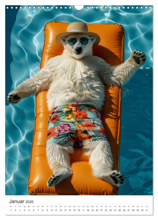 Produktbild: Tierische Sommerfreunde (Wandkalender 2026 DIN A3 hoch), CALVENDO Monatskalender