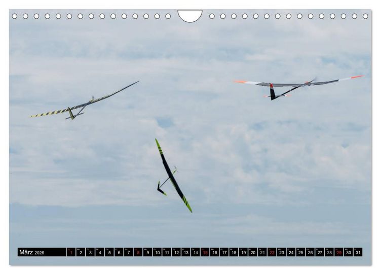 Produktbild: Modellflugkalender 2026 (Wandkalender 2026 DIN A4 quer), CALVENDO Monatskalender