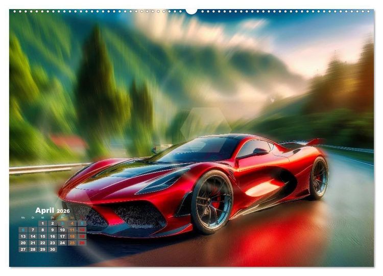 Produktbild: Luxus in Bewegung (hochwertiger Premium Wandkalender 2026 DIN A2 quer), Kunstdruck in Hochglanz