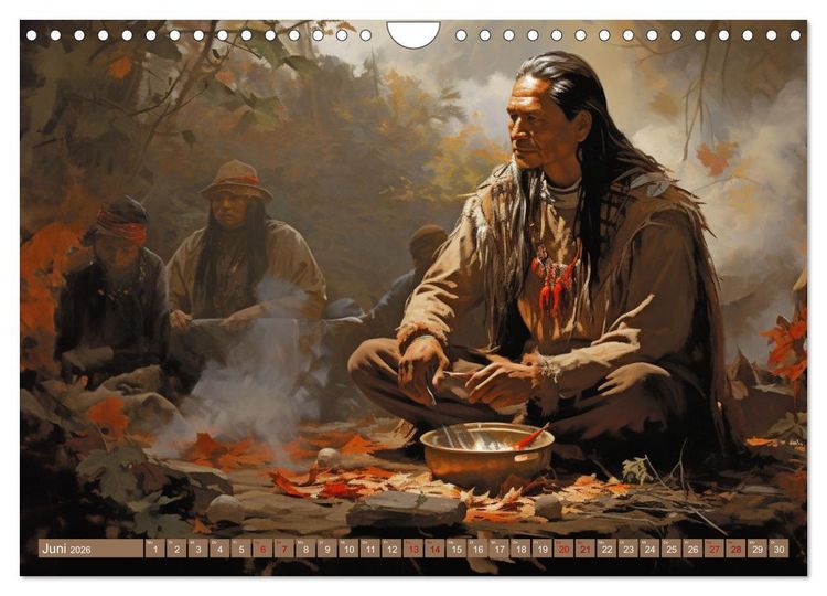 Produktbild: Indianische Impressionen (Wandkalender 2026 DIN A4 quer), CALVENDO Monatskalender