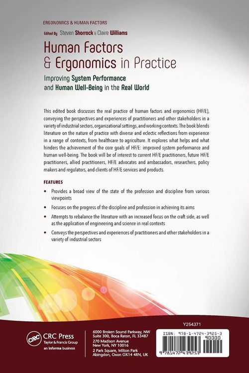 Produktbild: Human Factors and Ergonomics in Practice
