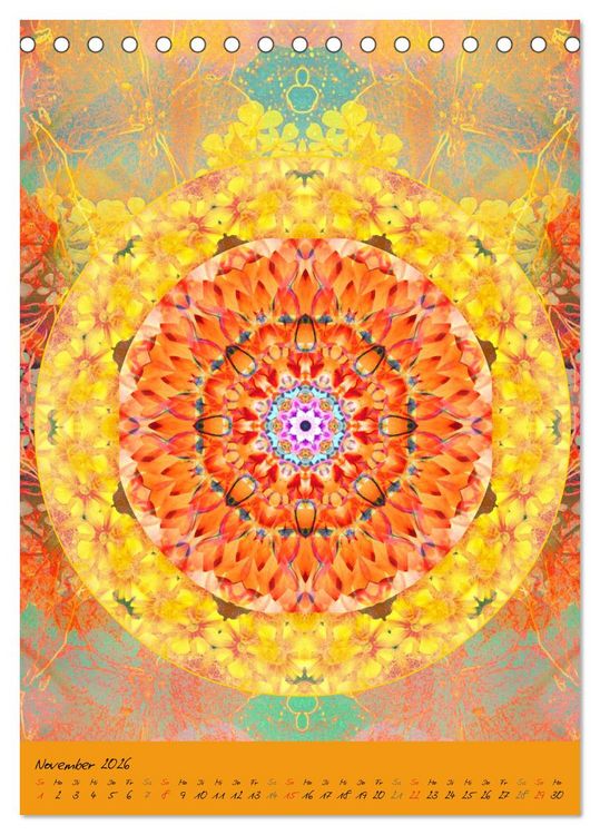 Produktbild: Bl&uuml;hende Mandalas (Tischkalender 2026 DIN A5 hoch), CALVENDO Monatskalender