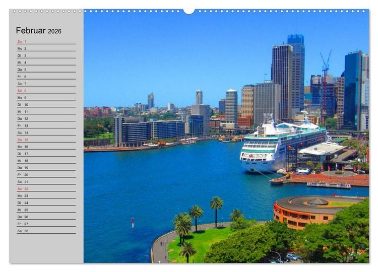 Produktbild: Australien. Impressionen (Wandkalender 2026 DIN A2 quer), CALVENDO Monatskalender