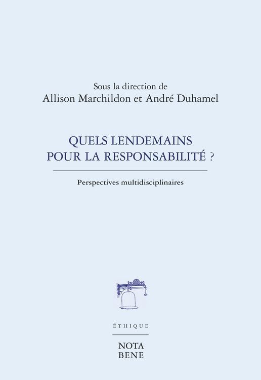 Produktbild: Quels lendemains pour la responsabilite ?