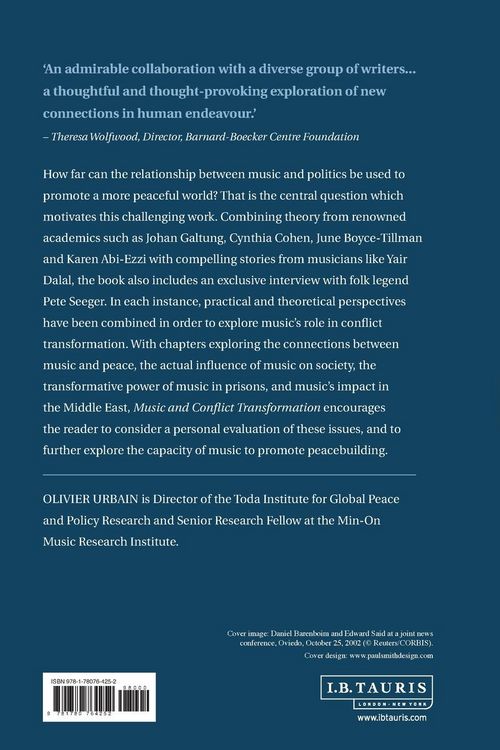 Produktbild: Music and Conflict Transformation Harmonies and Dissonances in Geopolitics