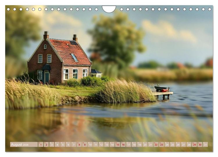 Produktbild: Miniaturwelt - Sehnsuchtsort Nordseek&uuml;ste (Wandkalender 2026 DIN A4 quer), CALVENDO Monatskalender