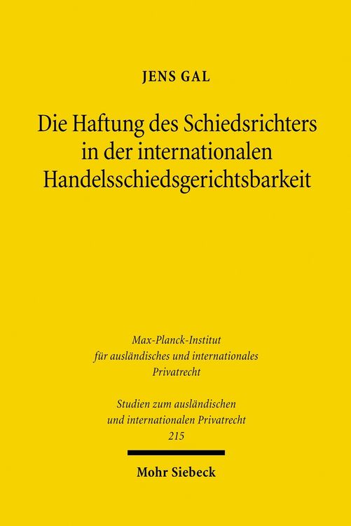 Produktbild: Die Haftung des Schiedsrichters in der internationalen Handelsschiedsgerichtsbarkeit