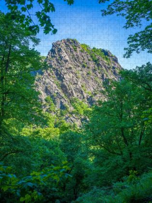 Produktbild: CALVENDO Puzzle Bodetal - Blick zur Ro&szlig;trappe | 1000 Teile Lege-Gr&ouml;&szlig;e 64x48cm Foto-Puzzle f&uuml;r gl&uuml;ckliche Stunden