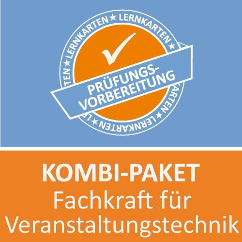 Produktbild: Kombi-Paket Fachkraft f&uuml;r Veranstaltungstechnik Lernkarten