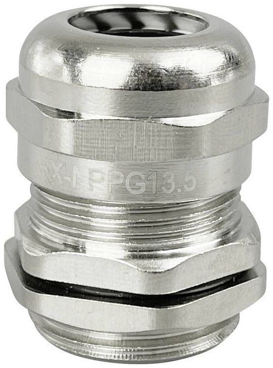 Produktbild: TRU COMPONENTS TC-10302880 Kabelverschraubung PG13.5 Messing (vernickelt) Metall 1St.