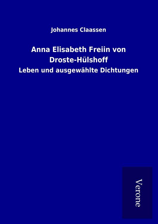 Produktbild: Anna Elisabeth Freiin von Droste-H&uuml;lshoff